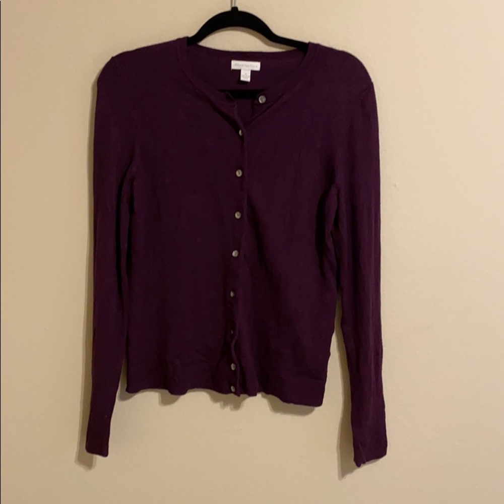Purple Charter Club Cardigan Size M EUC
